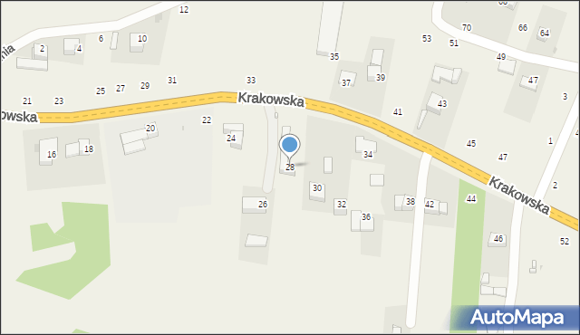 Nawojowa Góra, Krakowska, 28, mapa Nawojowa Góra