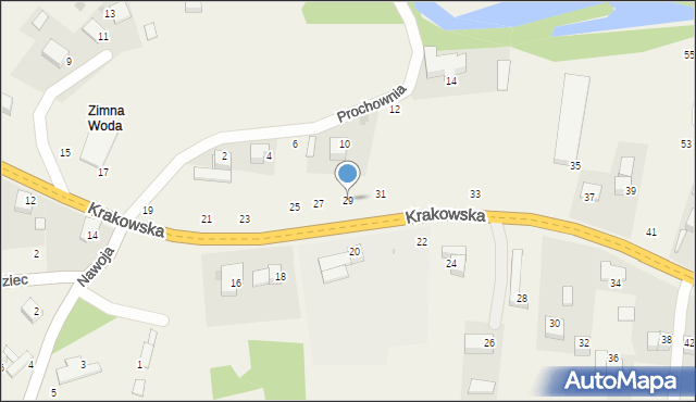 Nawojowa Góra, Krakowska, 29, mapa Nawojowa Góra