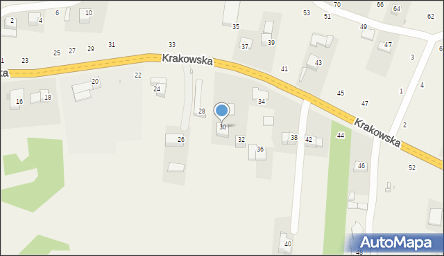 Nawojowa Góra, Krakowska, 30, mapa Nawojowa Góra