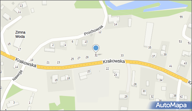 Nawojowa Góra, Krakowska, 31, mapa Nawojowa Góra