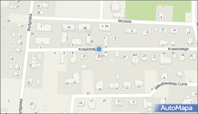 Niemcz, Krasickiego Ignacego, bp., 12, mapa Niemcz