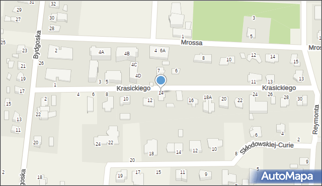 Niemcz, Krasickiego Ignacego, bp., 14, mapa Niemcz