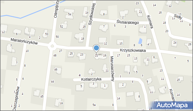 Niemcz, Krzyszkowiaka Zdzisława, 21, mapa Niemcz
