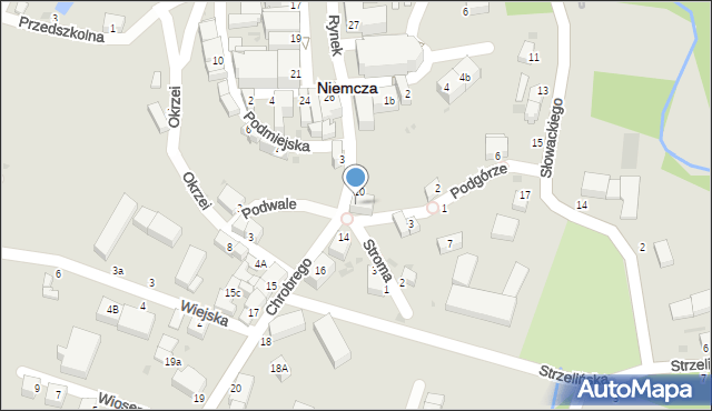Niemcza, Króla Bolesława Chrobrego, 12, mapa Niemcza