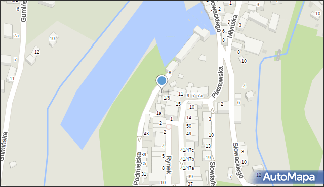 Niemcza, Królowej Jadwigi, 7, mapa Niemcza