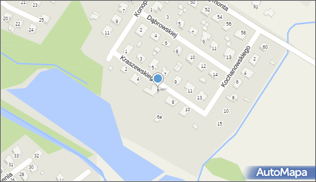 Niemodlin, Kraszewskiego Józefa Ignacego, 6, mapa Niemodlin