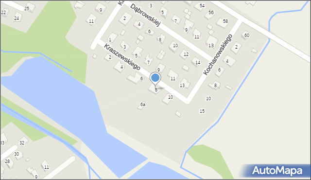 Niemodlin, Kraszewskiego Józefa Ignacego, 8, mapa Niemodlin