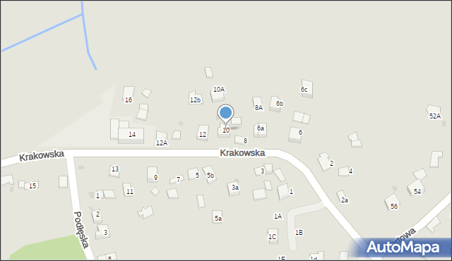 Niepołomice, Krakowska, 10, mapa Niepołomice