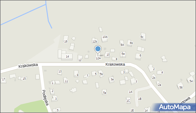 Niepołomice, Krakowska, 12, mapa Niepołomice