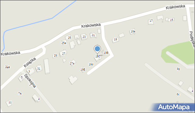 Niepołomice, Krakowska, 19C, mapa Niepołomice