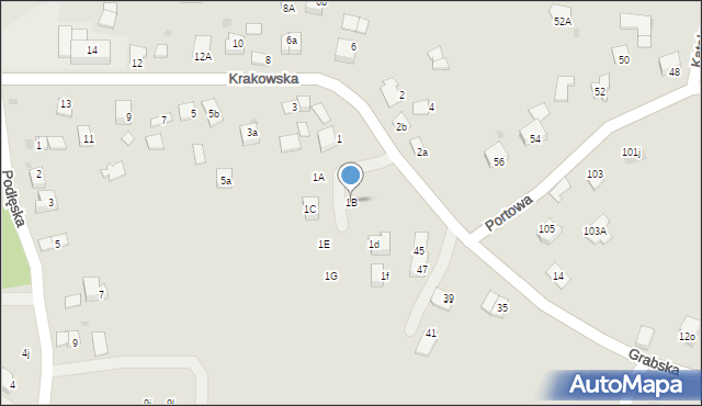 Niepołomice, Krakowska, 1B, mapa Niepołomice