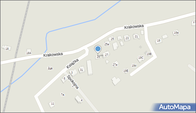 Niepołomice, Krakowska, 29, mapa Niepołomice