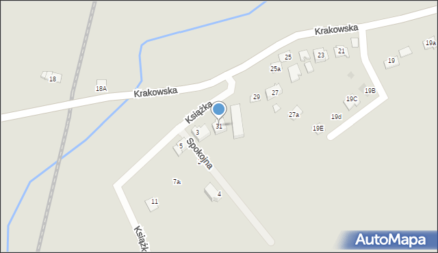 Niepołomice, Krakowska, 31, mapa Niepołomice