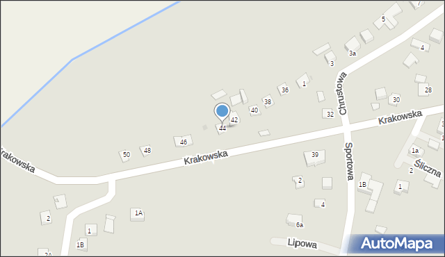 Niepołomice, Krakowska, 44, mapa Niepołomice