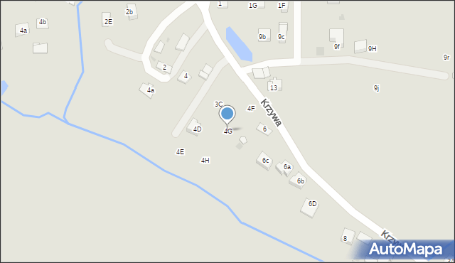 Niepołomice, Krzywa, 4G, mapa Niepołomice