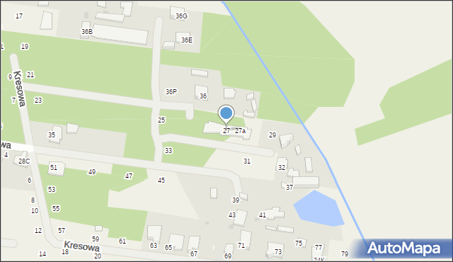 Nieporęt, Kresowa, 27, mapa Nieporęt