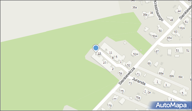 Nowa Sól, Kraszewskiego, 16, mapa Nowa Sól