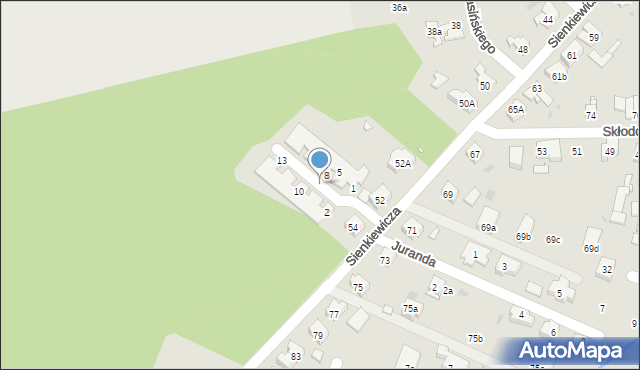 Nowa Sól, Kraszewskiego, 6, mapa Nowa Sól