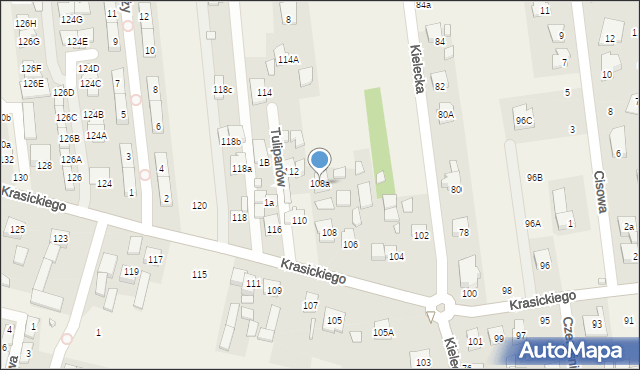 Nowa Wola, Krasickiego Ignacego, bp., 108a, mapa Nowa Wola