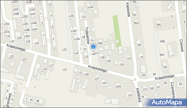 Nowa Wola, Krasickiego Ignacego, bp., 110, mapa Nowa Wola