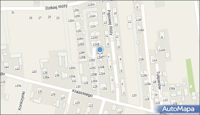 Nowa Wola, Krasickiego Ignacego, bp., 124C, mapa Nowa Wola