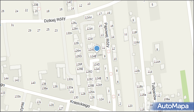 Nowa Wola, Krasickiego Ignacego, bp., 124F, mapa Nowa Wola