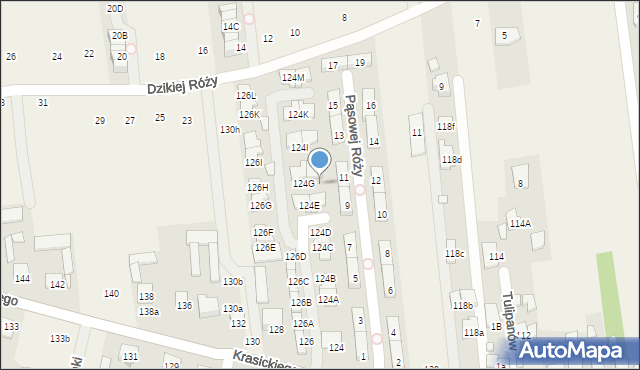 Nowa Wola, Krasickiego Ignacego, bp., 124H, mapa Nowa Wola