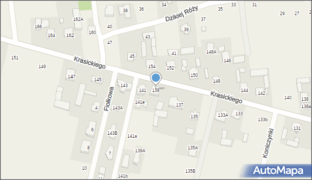 Nowa Wola, Krasickiego Ignacego, bp., 139, mapa Nowa Wola