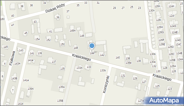Nowa Wola, Krasickiego Ignacego, bp., 144, mapa Nowa Wola