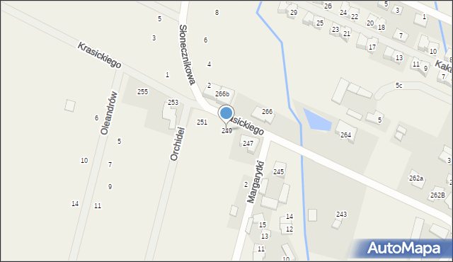 Nowa Wola, Krasickiego Ignacego, bp., 249, mapa Nowa Wola
