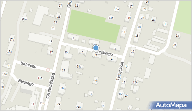 Nowe Miasto Lubawskie, Króla Bolesława Chrobrego, 5, mapa Nowe Miasto Lubawskie