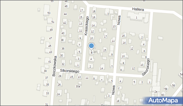 Nowe Skalmierzyce, Krasickiego Ignacego, bp., 6, mapa Nowe Skalmierzyce