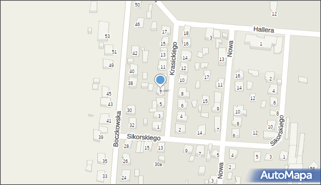 Nowe Skalmierzyce, Krasickiego Ignacego, bp., 7, mapa Nowe Skalmierzyce