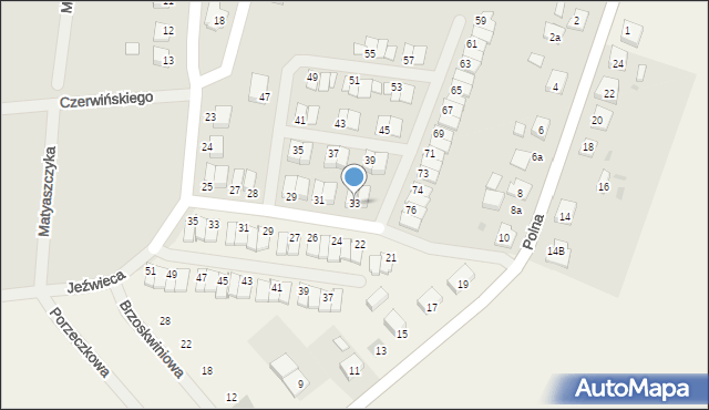 Nowe Skalmierzyce, Krótka, 33, mapa Nowe Skalmierzyce