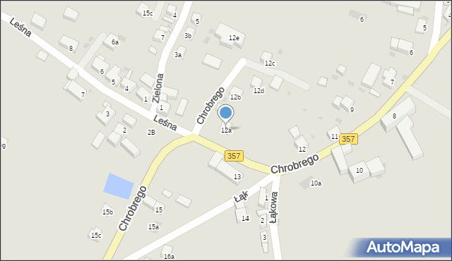 Nowogrodziec, Króla Bolesława Chrobrego, 12a, mapa Nowogrodziec