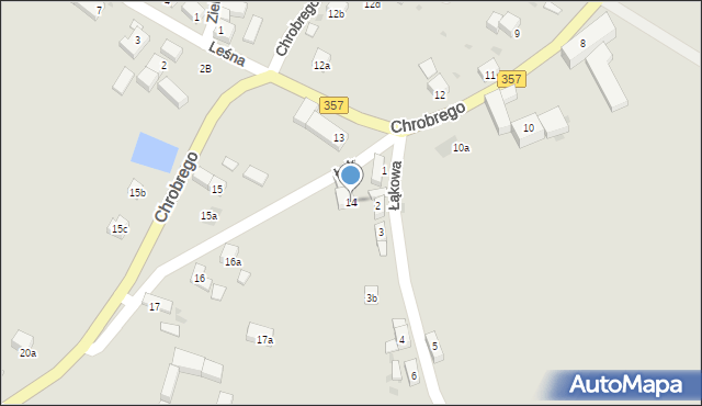 Nowogrodziec, Króla Bolesława Chrobrego, 14, mapa Nowogrodziec