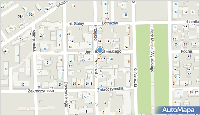 Nowy Dwór Mazowiecki, Króla Jana III Sobieskiego, 1A, mapa Nowy Dwór Mazowiecki