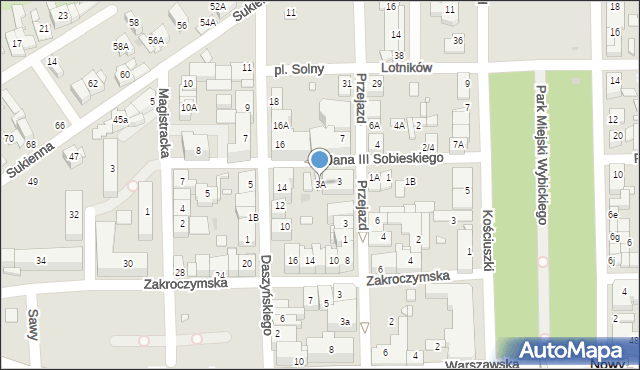 Nowy Dwór Mazowiecki, Króla Jana III Sobieskiego, 3A, mapa Nowy Dwór Mazowiecki