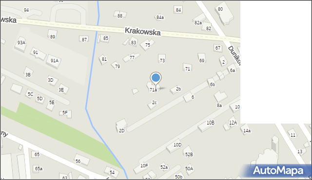 Nowy Sącz, Krakowska, 71b, mapa Nowego Sącza