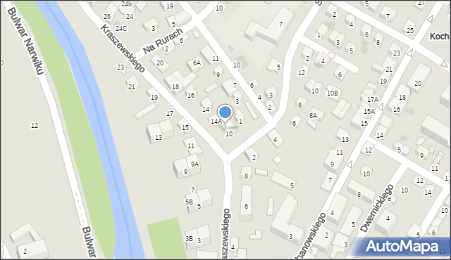 Nowy Sącz, Kraszewskiego Józefa Ignacego, 12, mapa Nowego Sącza