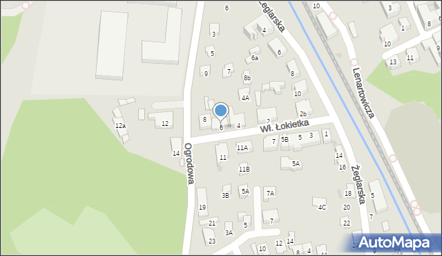 Nowy Sącz, Króla Władysława Łokietka, 6, mapa Nowego Sącza