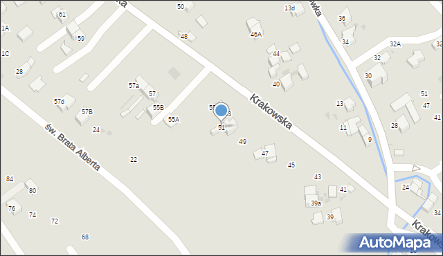 Nowy Targ, Krakowska, 51, mapa Nowego Targu