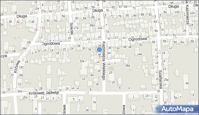 Nowy Targ, Króla Kazimierza Wielkiego, 12B, mapa Nowego Targu