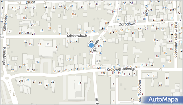 Nowy Targ, Krzywa, 24, mapa Nowego Targu