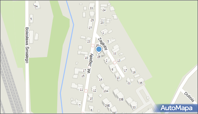 Nysa, Króla Władysława Jagiełły, 16, mapa Nysy