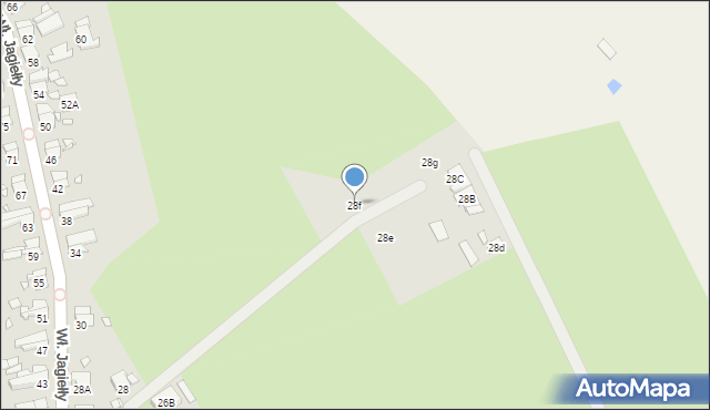 Nysa, Króla Władysława Jagiełły, 28f, mapa Nysy