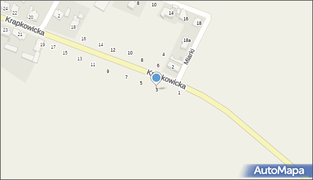 Obrowiec, Krapkowicka, 3, mapa Obrowiec