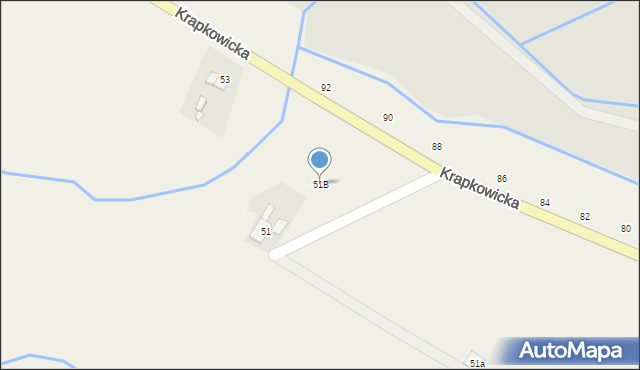 Obrowiec, Krapkowicka, 51B, mapa Obrowiec