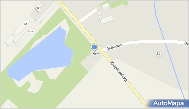 Obrowiec, Krapkowicka, 59, mapa Obrowiec