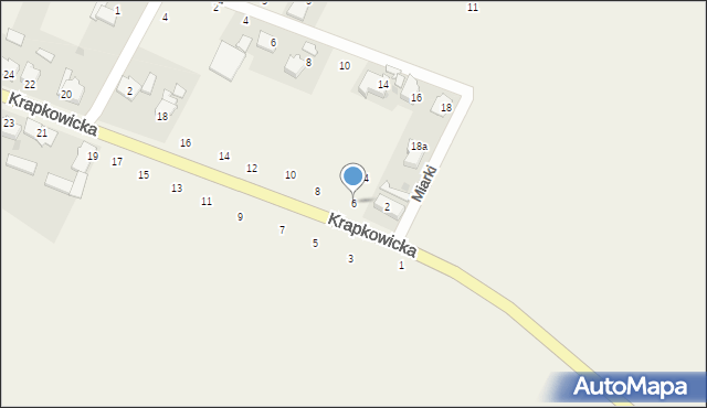Obrowiec, Krapkowicka, 6, mapa Obrowiec